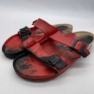 Birkenstock Red and Black Sandals